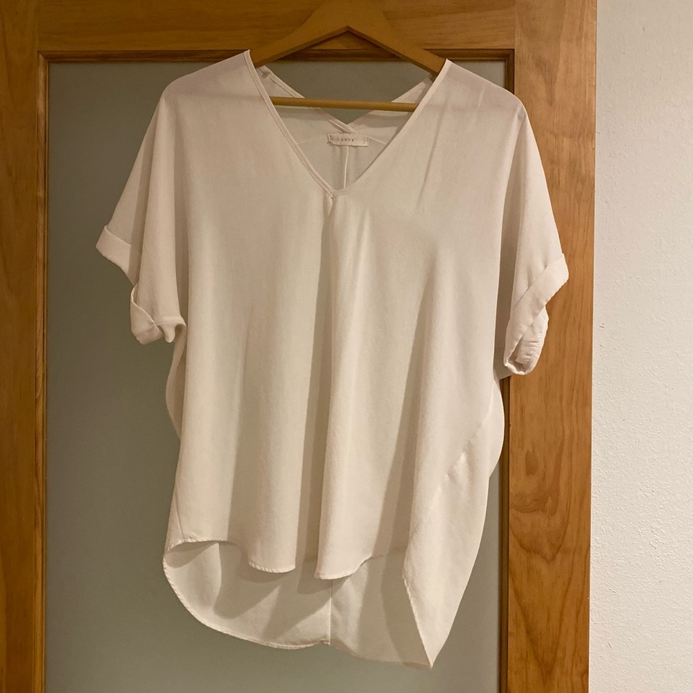 White V-Neck • Lush